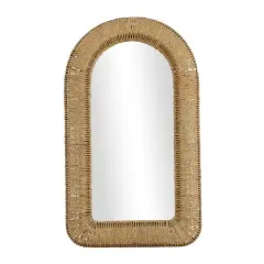 Brown Iron Bohemian Wall Mirror, 48" x 27" x 3"