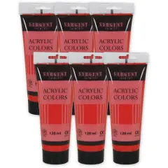 Sargent Art&reg; Acrylic Paint, 120 mL, 6ct. Primary Magenta