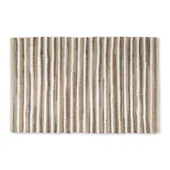 DII&reg; Slim Stripe Cotton Chindi Rug, 2ft. x 3ft. Taupe