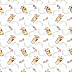 Disney&reg; Pooh & Piglet Rainbow Cotton Fabric