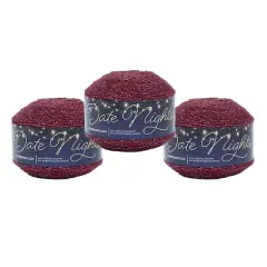 3 Pack Lion Brand&reg; Date Nights Yarn Star Ruby
