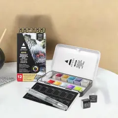 Arteza&reg; Enchanted Forest Colors Watercolor Half Pan Set