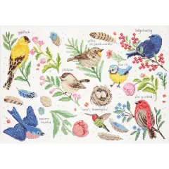 Design Works&trade; Bird Study Counted Cross Stitch Kit