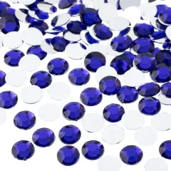 John Bead 8mm Acrylic Round Flat Back Rhinestones, 1,000ct. Purple