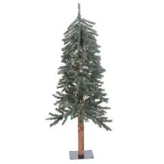 4ft. Pre-Lit Natural Bark Alpine Artificial Christmas Tree, Clear Dura-Lit&reg; Lights
