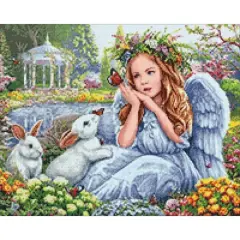 Crafting Spark Diamond Painting Kit Angel In The Garden Crafting Spark