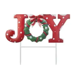 Glitzhome&reg; 2ft. Joy Metal Yard Stake