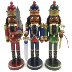 Santa's Workshop 15" Bejeweled King Nutcracker Set