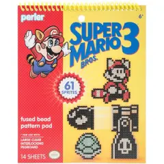 Perler&trade; Super Mario Bros. 3&trade; Fused Bead Pattern Pad, 14 Sheets