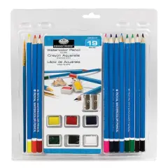 Royal & Langnickel&reg; Essentials&trade; 19 Piece Watercolor Pencil Art Set
