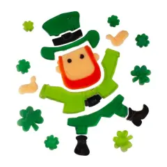 St. Patrick's Day Leprechaun Gel Window Clings
