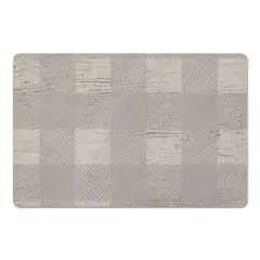 Gray Buffalo Check Floor Mat