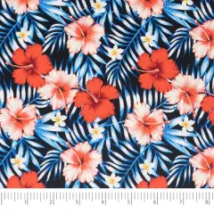 SINGER Patriotic Tropical Cotton Fabric