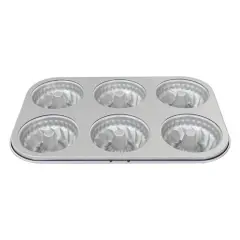 Martha Stewart 6-Cup Carbon Steel Doughnut Pan