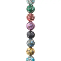 Multicolor Howlite Round Beads, 10mm by Bead Landing&trade;