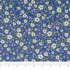 SINGER Purple Packed Floral Cotton Fabric