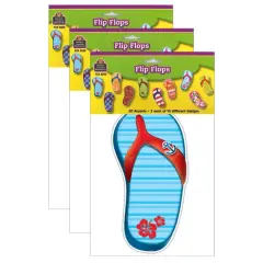 Teacher Created Resources&reg; Flip Flop Accents, 3 Packs of 30