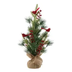 20" Unlit Cardinal Artificial Tabletop Christmas Tree
