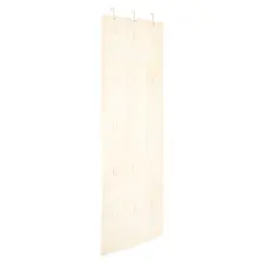 Household Essentials 68" Natural Cotton Over the Door Cap & Hat Organizer