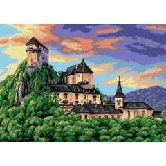 Orchidea Orava Castle Gobelin Canvas Cross Stitch Kit