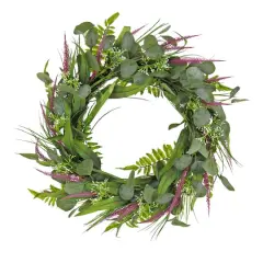 22" Eucalyptus & Lavender Wreath