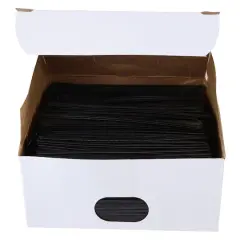 JAM Paper Home D&eacute;cor Trimmings 4" Plastic Twist Ties, 2,000ct. Black