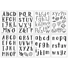 2" Summer Camp Alphabet Stencils by Craft Smart&reg;