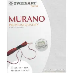 Zweigart&reg; Murano Precut 32 Count Premium Fabric, 18" x 27" Silvery Moon
