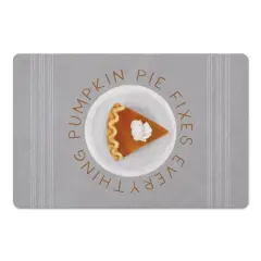 Pumpkin Pie Fixes Everything Floor Mat