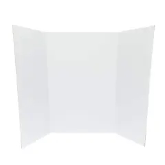 Corrugated Tri-Fold Display Board, 36" x 48" White