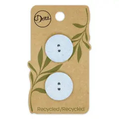 Dritz&reg; 23mm Recycled Cotton Round Buttons, 6ct. Light blue