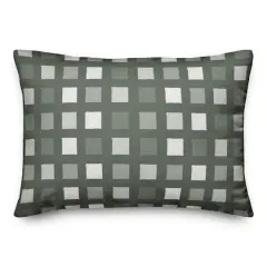 Little Squares Versatile Throw Pillow Sage
