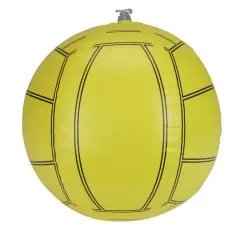 16" Yellow & Black Inflatable Beach Volleyball Water Toy
