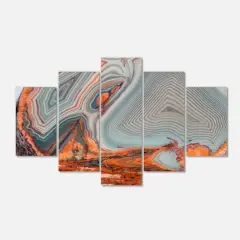 Designart - Beautiful Lake Superior Agate - Contemporary Canvas Art Print