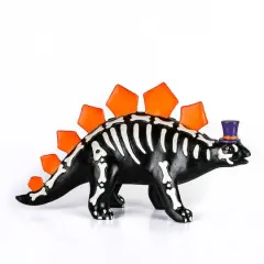 12" Halloween Black Dinosaur Tabletop D&eacute;cor