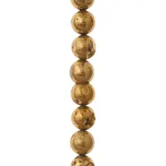 Gold Agate Round Beads, 10mm by Bead Landing&trade;