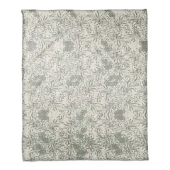 Earthy Florals Fall Fleece Blanket