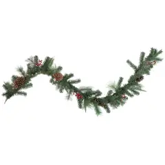 6ft. Pre-Lit Decorated Pine Cone & Berries Christmas Garland