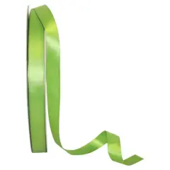 JAM Paper 5/8" x 100yd. Double Face Satin Ribbon Kiwi