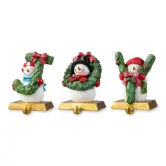 Glitzhome&reg; 5.5" JOY Stocking Holder Set