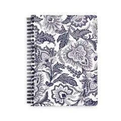Vera Bradley&reg; Java Navy & White Mini Spiral Notebook with Pocket