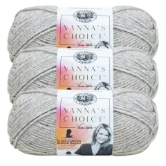 3 Pack Lion Brand&reg; Vanna's Choice&reg; Heather & Mist Yarn Silver Heather
