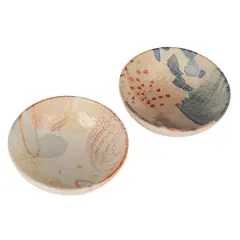 Hello Honey&reg; 4.75" Compact Abstract Elegance Stoneware Bowl Set