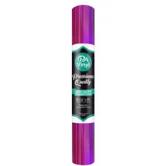 PA Vinyl Holographic Permanent Adhesive Vinyl Magenta