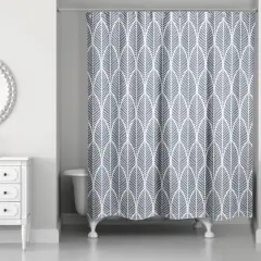 Leaf Shower Curtain Slate