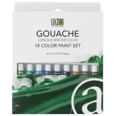 Art Advantage&reg; 18 Color Gouache Opaque Watercolor Paint Set
