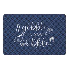 Gobble 'Til You Wobble Floor Mat