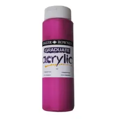 Daler-Rowney&reg; Graduate Acrylic, 500mL Permanent Rose