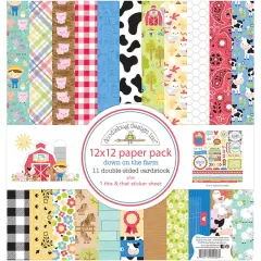 Doodlebug Design Inc.&trade; Down On The Farm Paper Pack, 12" x 12"