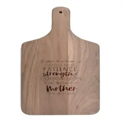 17" The Mother You Are Walnut Paddle Cutting Board